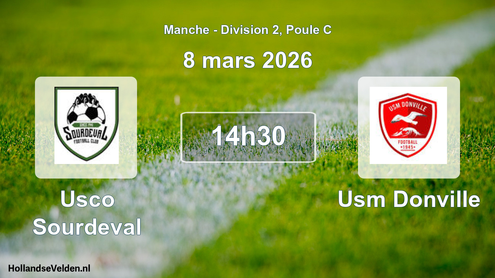 Geplande wedstrijd: Usco Sourdeval - Usm Donville (8 mars 2026)