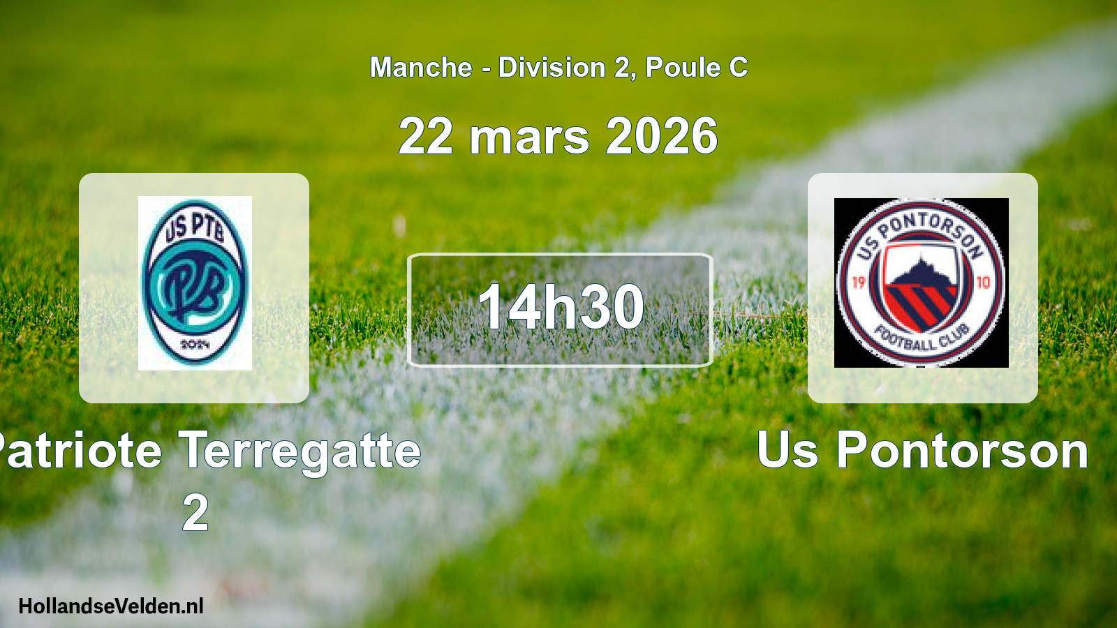 Geplande wedstrijd: Patriote Terregatte 2 - Us Pontorson (22 mars 2026)