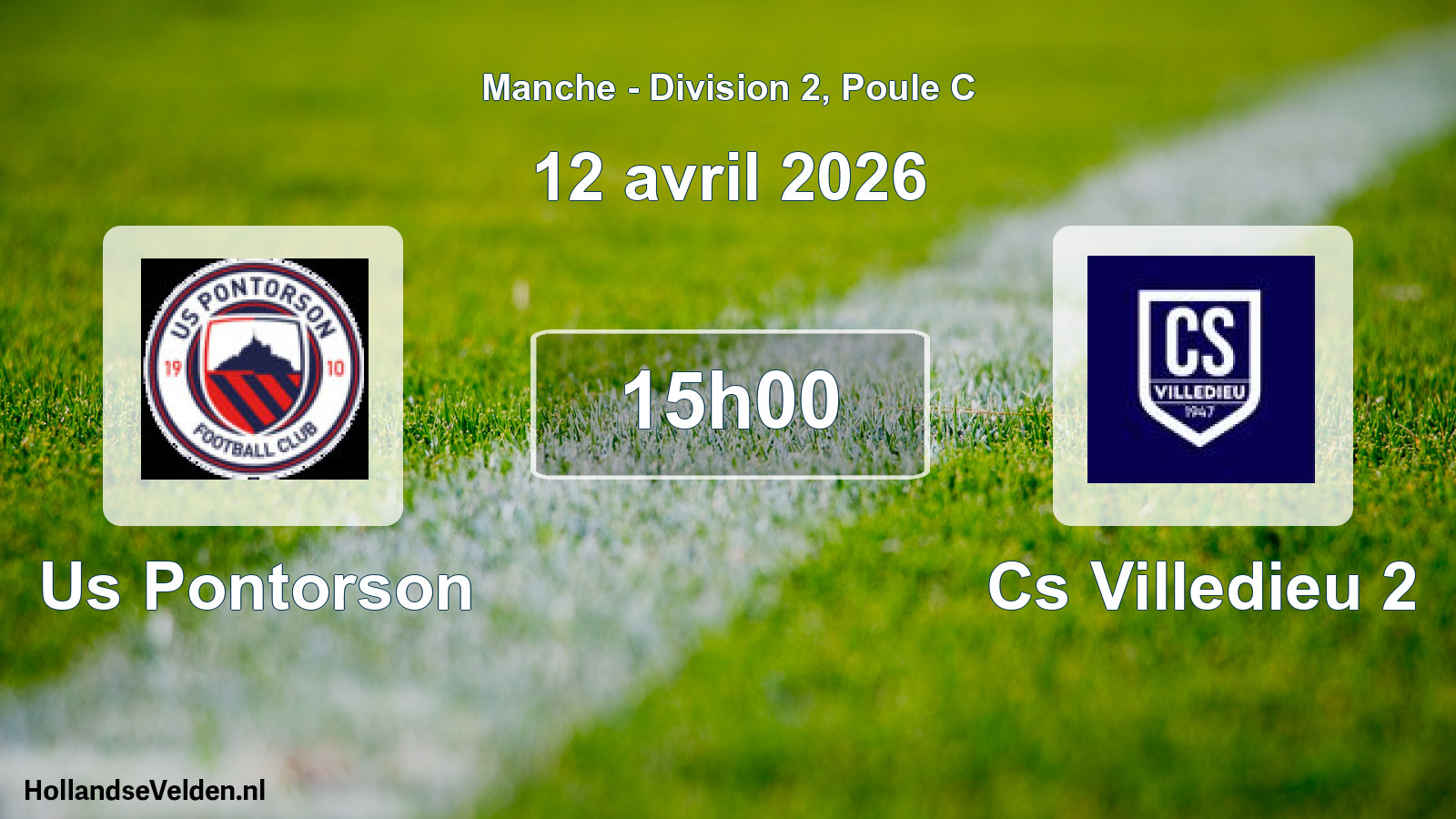 Geplande wedstrijd: Us Pontorson - Cs Villedieu 2 (12 avril 2026)