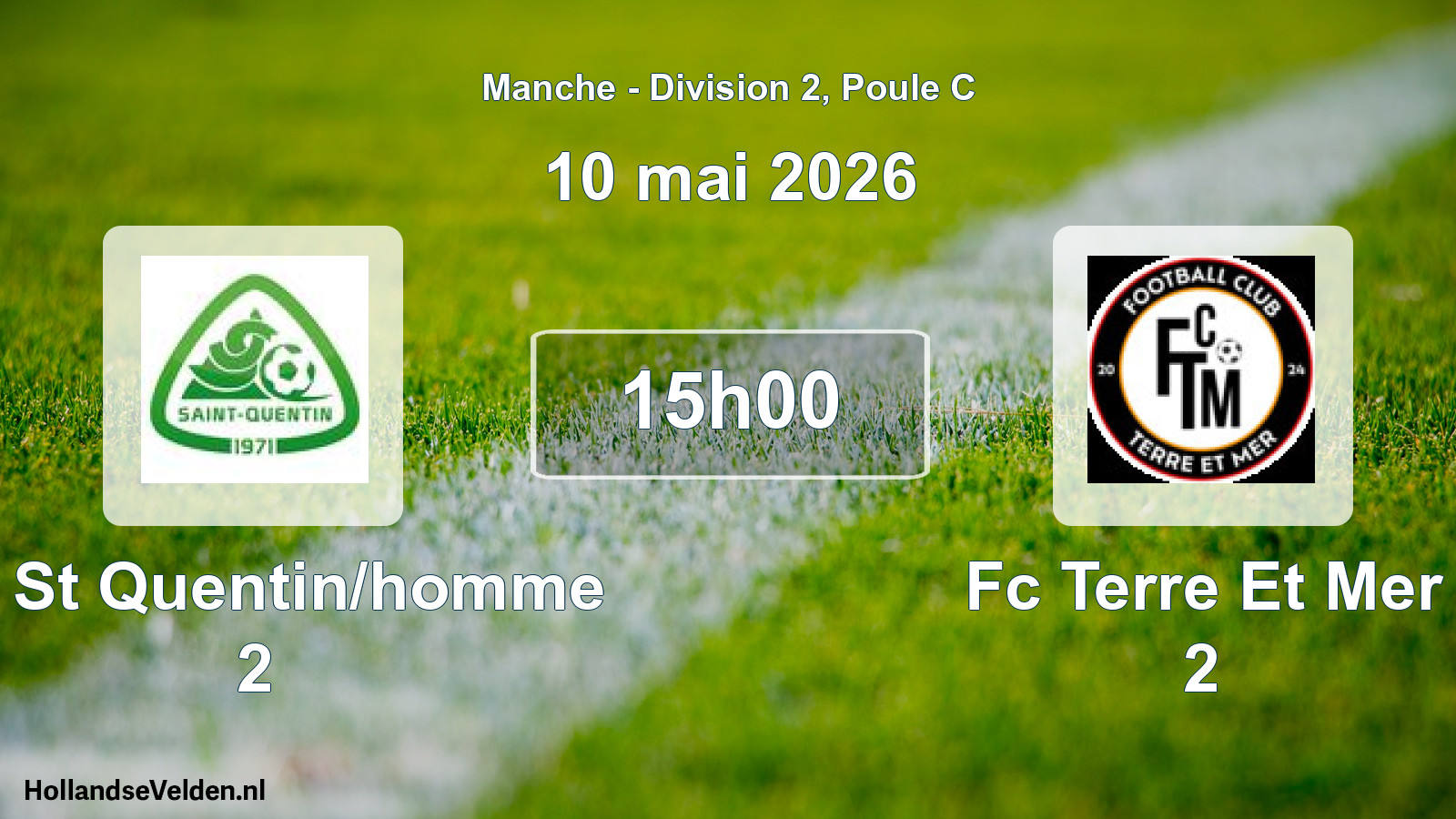 Geplande wedstrijd: Us St Quentin/homme 2 - Fc Terre Et Mer 2 (10 mei 2026)