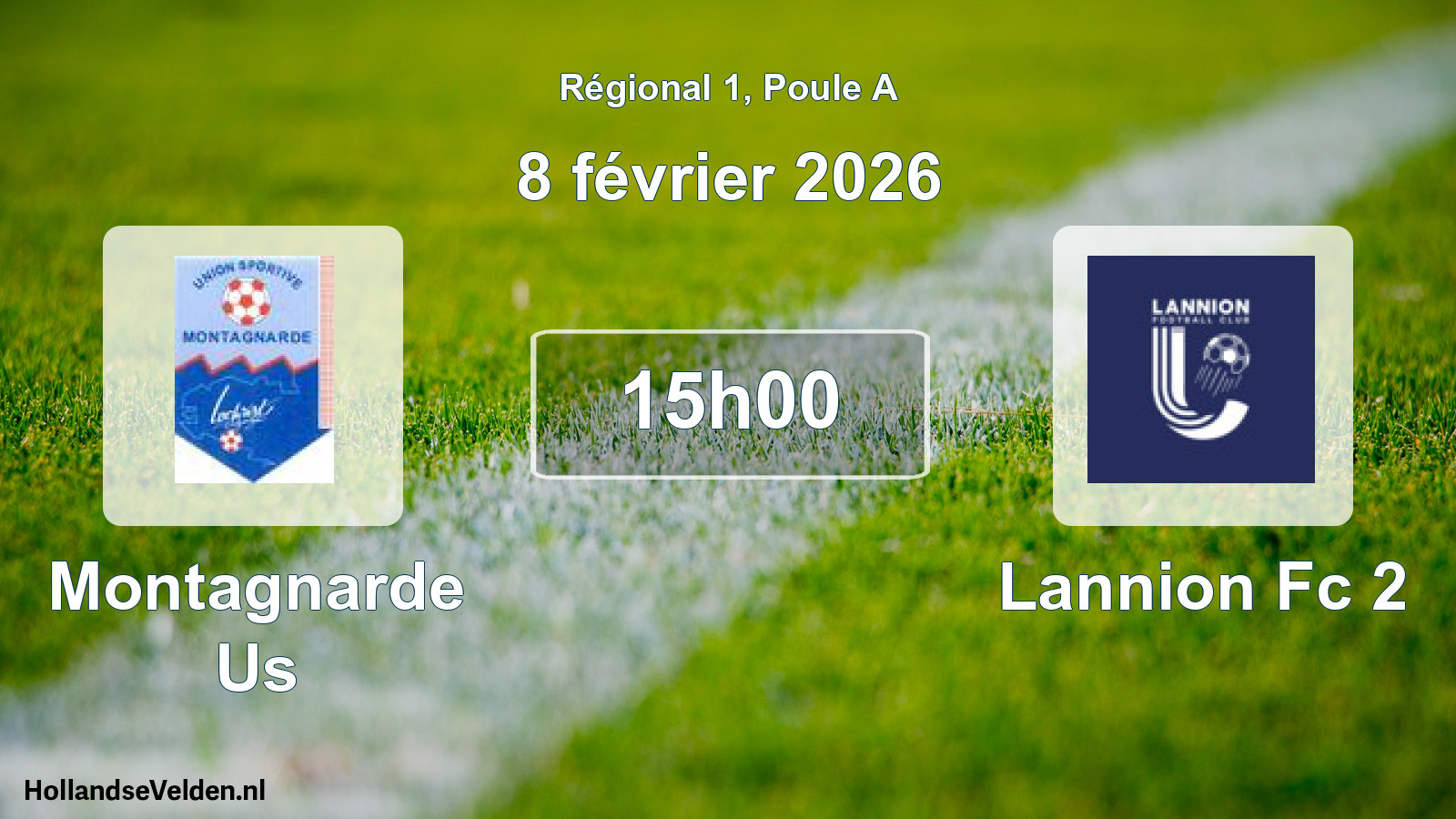 Geplande wedstrijd: Montagnarde Us - Lannion Fc 2 (8 février 2026)