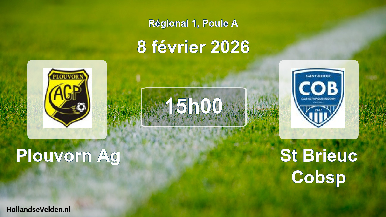 Scheduled Match: Plouvorn Ag - St Brieuc Cobsp (8 February 2026)