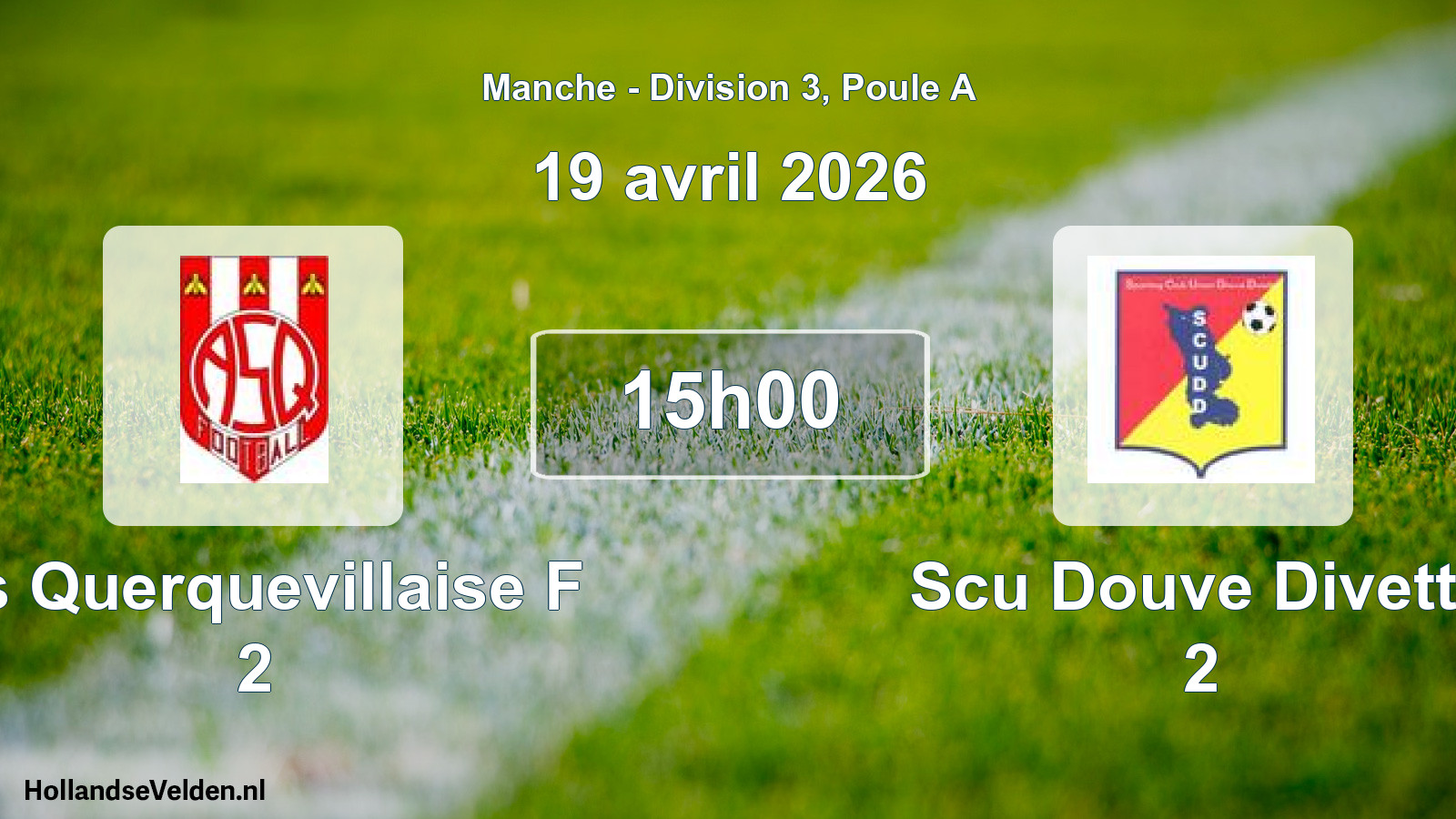 Geplande wedstrijd: As Querquevillaise F 2 - Scu Douve Divette 2 (19 avril 2026)