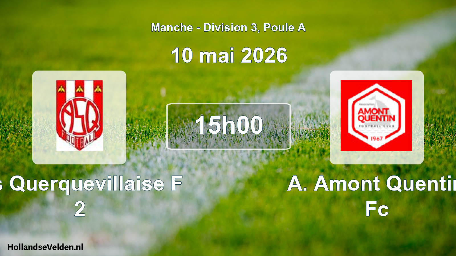 Scheduled Match: As Querquevillaise F 2 - A. Amont Quentin Fc (10 May 2026)