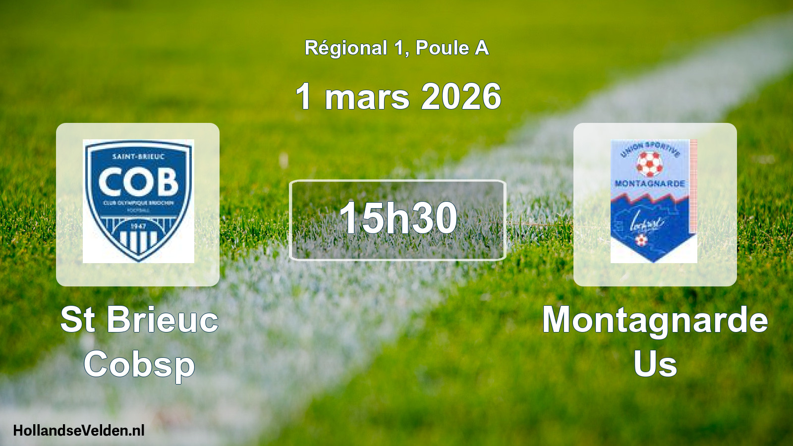 Scheduled Match: St Brieuc Cobsp - Montagnarde Us (1 March 2026)