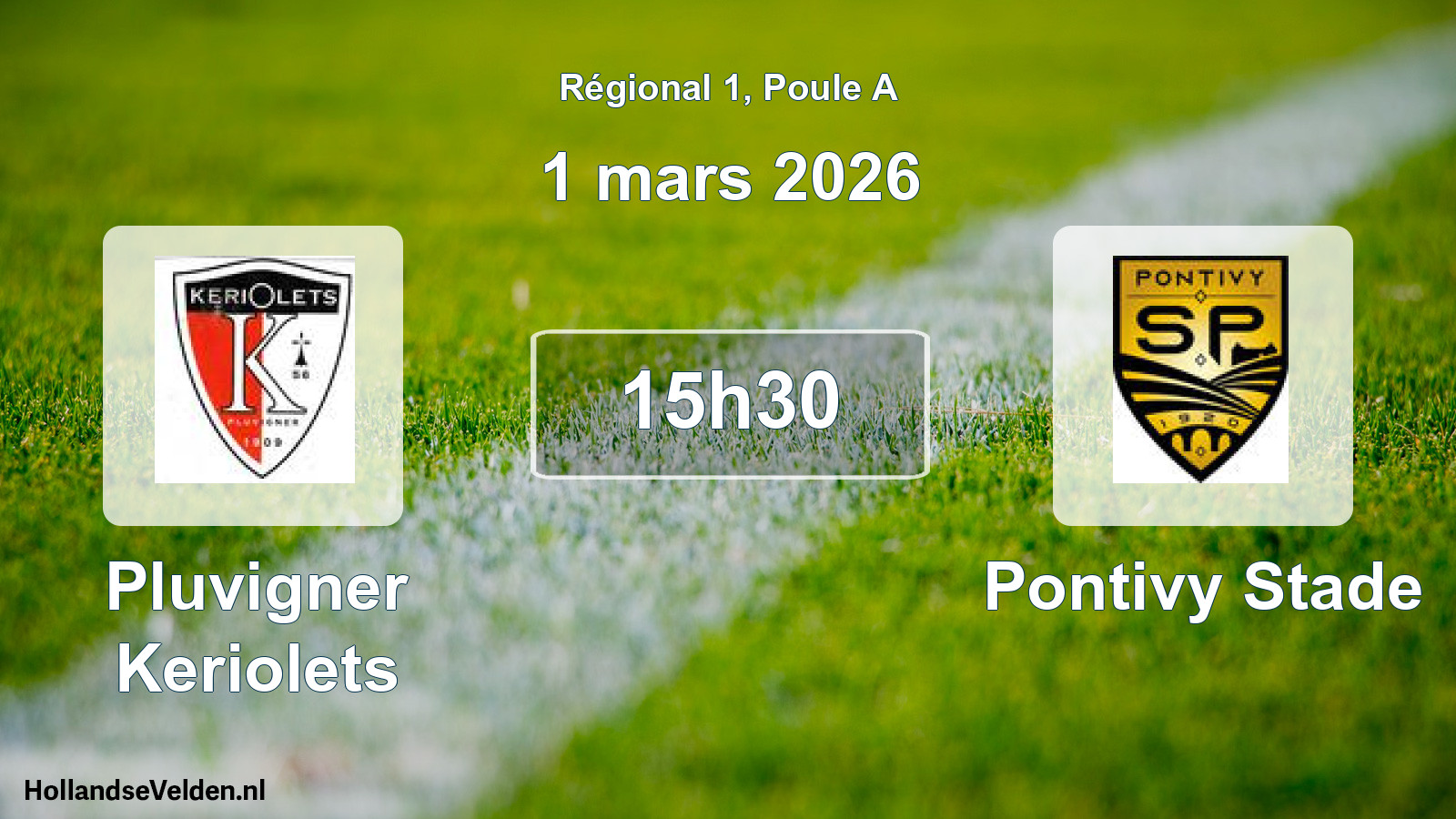 Geplande wedstrijd: Pluvigner Keriolets - Pontivy Stade (1 mars 2026)