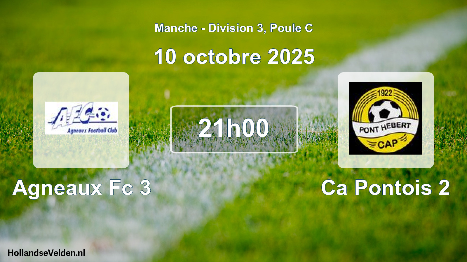Scheduled Match: Agneaux Fc 3 - Ca Pontois 2 (11 October 2025)