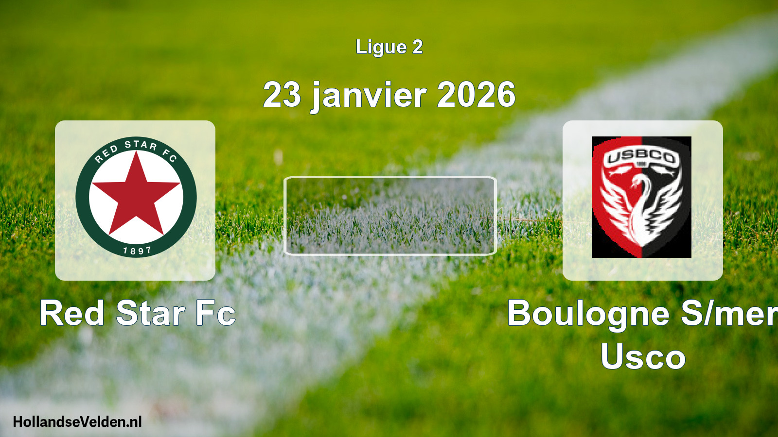 Geplande wedstrijd: Red Star Fc - Boulogne S/mer Usco (23 janvier 2026)