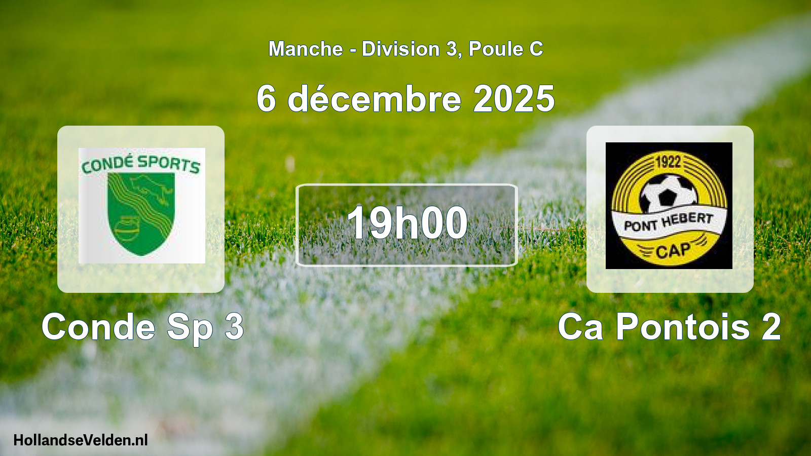 Scheduled Match: Conde Sp 3 - Ca Pontois 2 (6 December 2025)