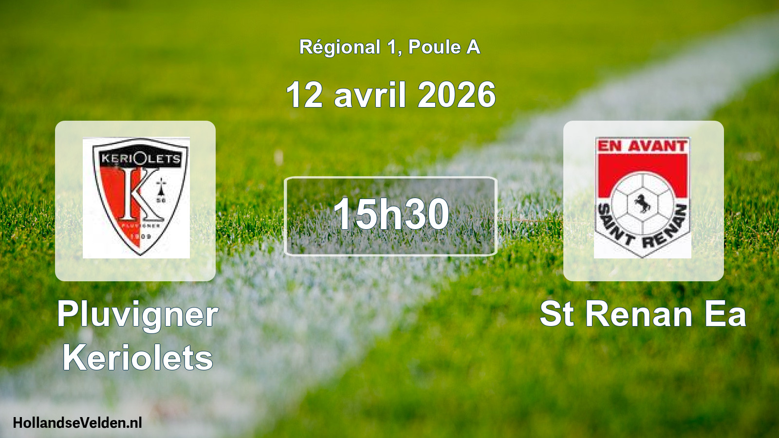 Geplande wedstrijd: Pluvigner Keriolets - St Renan Ea (12 avril 2026)