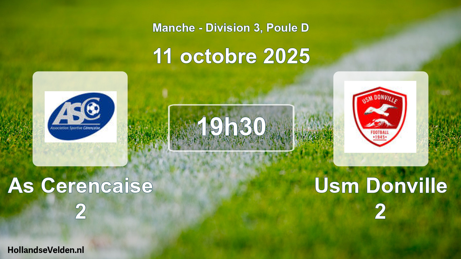 Scheduled Match: As Cerencaise 2 - Usm Donville 2 (11 October 2025)