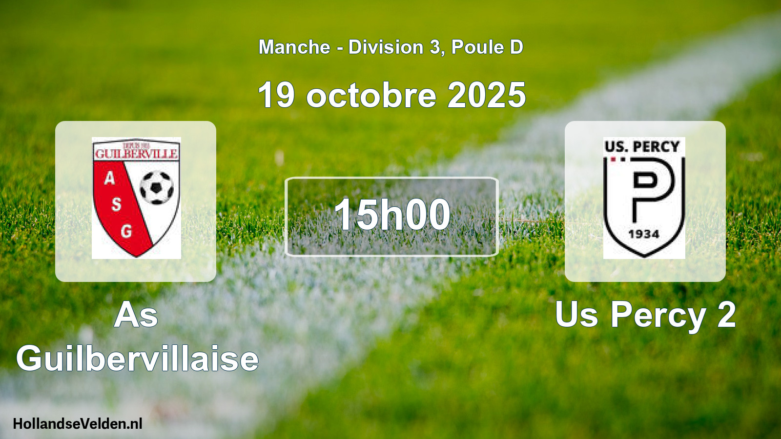 Scheduled Match: As Guilbervillaise - Us Percy 2 (19 October 2025)