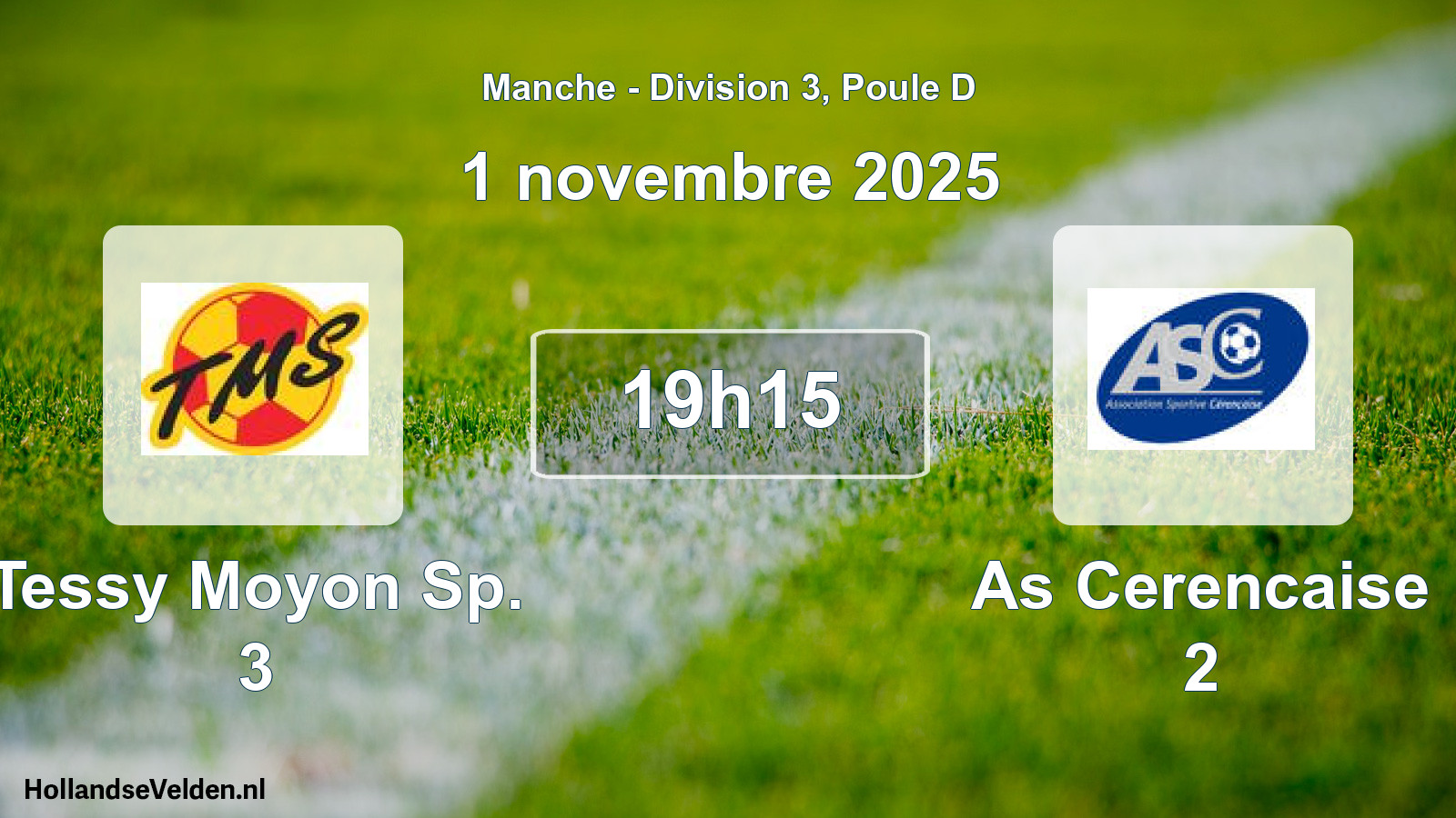 Geplande wedstrijd: Tessy Moyon Sp. 3 - As Cerencaise 2 (1 novembre 2025)