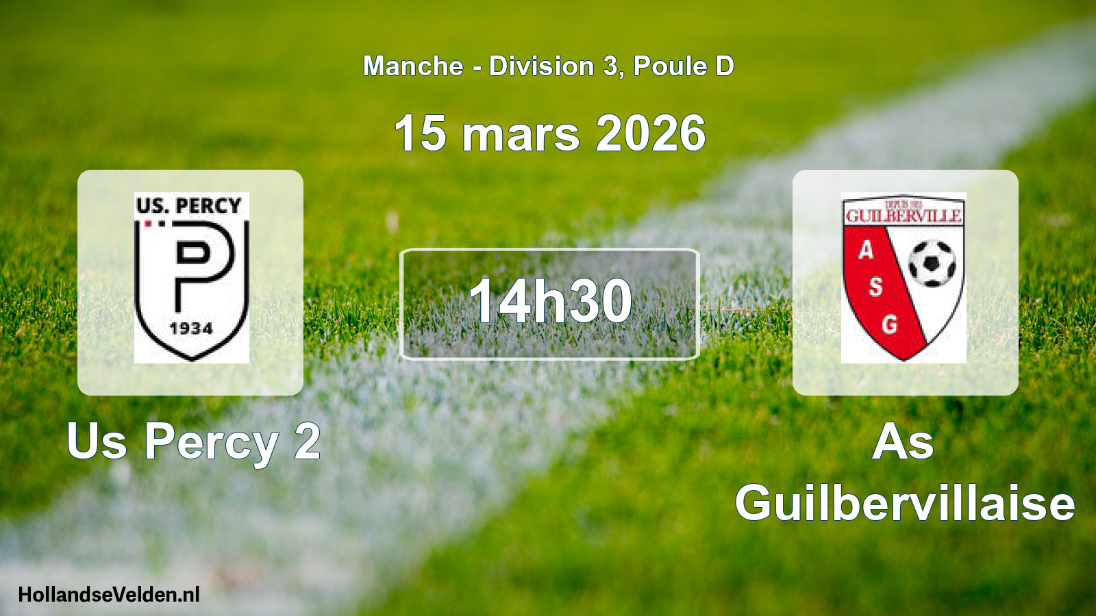 Scheduled Match: Us Percy 2 - As Guilbervillaise (15 March 2026)