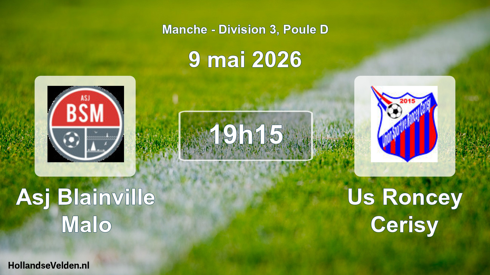 Scheduled Match: Asj Blainville Malo - Us Roncey Cerisy (9 May 2026)