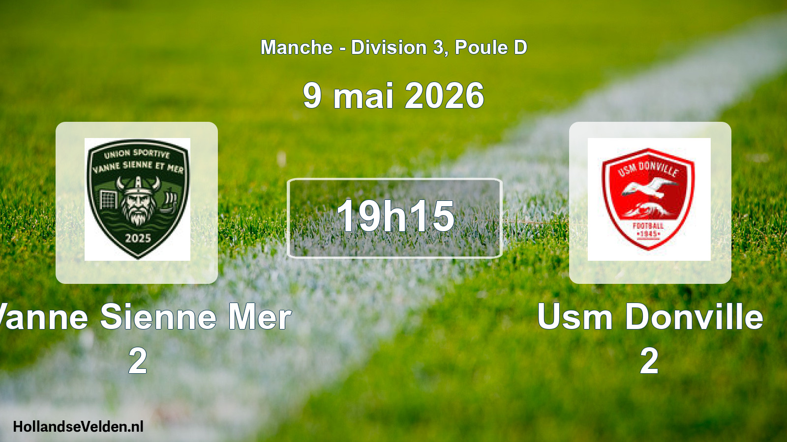 Scheduled Match: Vanne Sienne Mer 2 - Usm Donville 2 (9 May 2026)