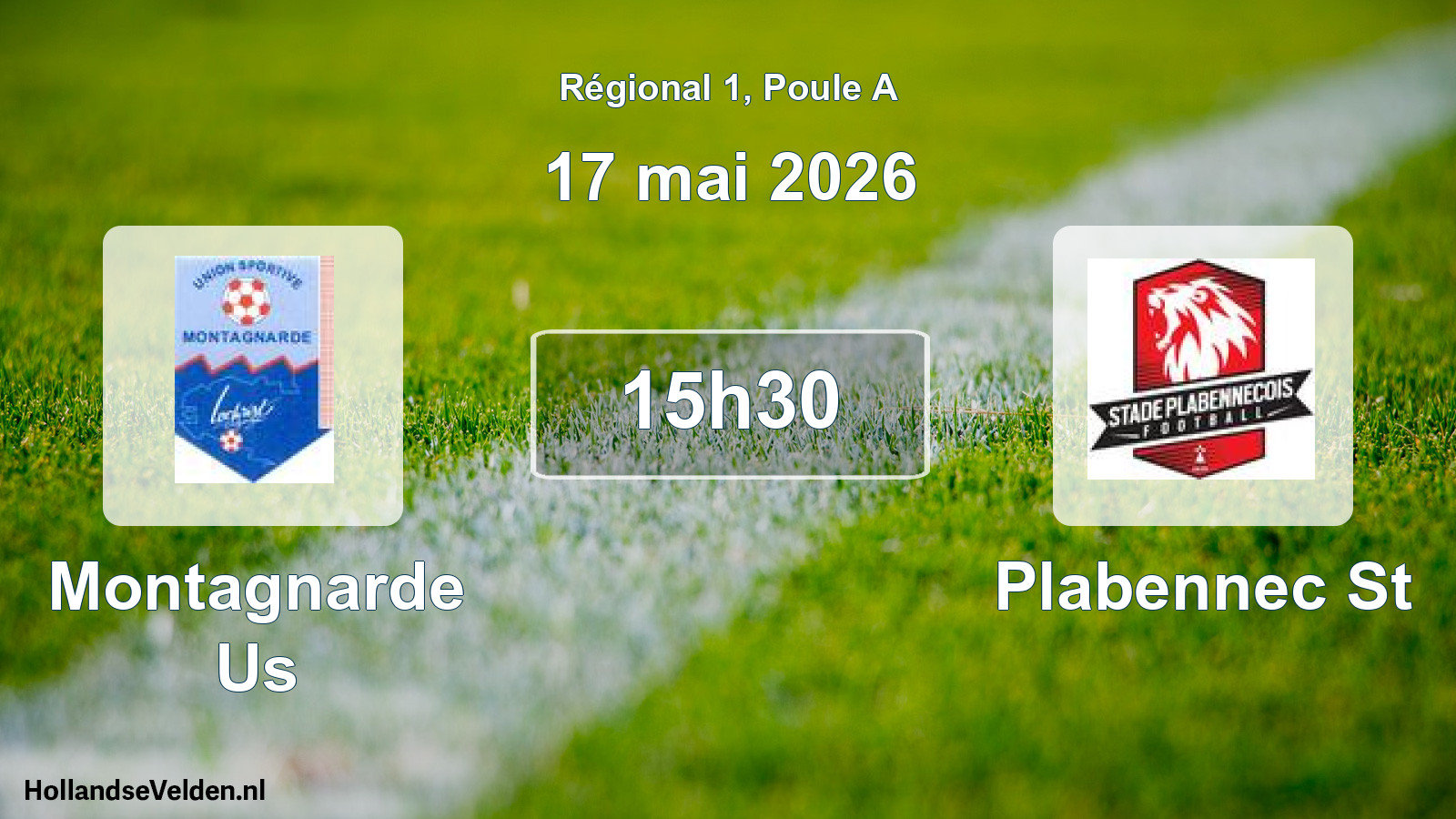 Geplande wedstrijd: Montagnarde Us - Plabennec St (17 mai 2026)