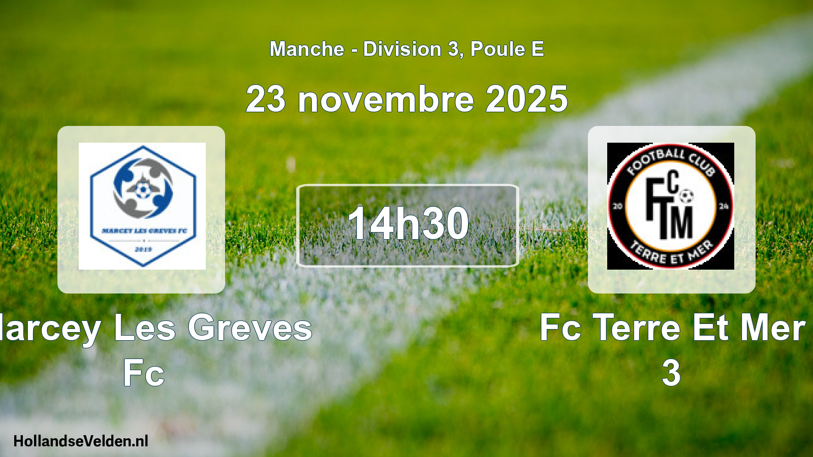 Scheduled Match: Marcey Les Greves Fc - Fc Terre Et Mer 3 (23 November 2025)