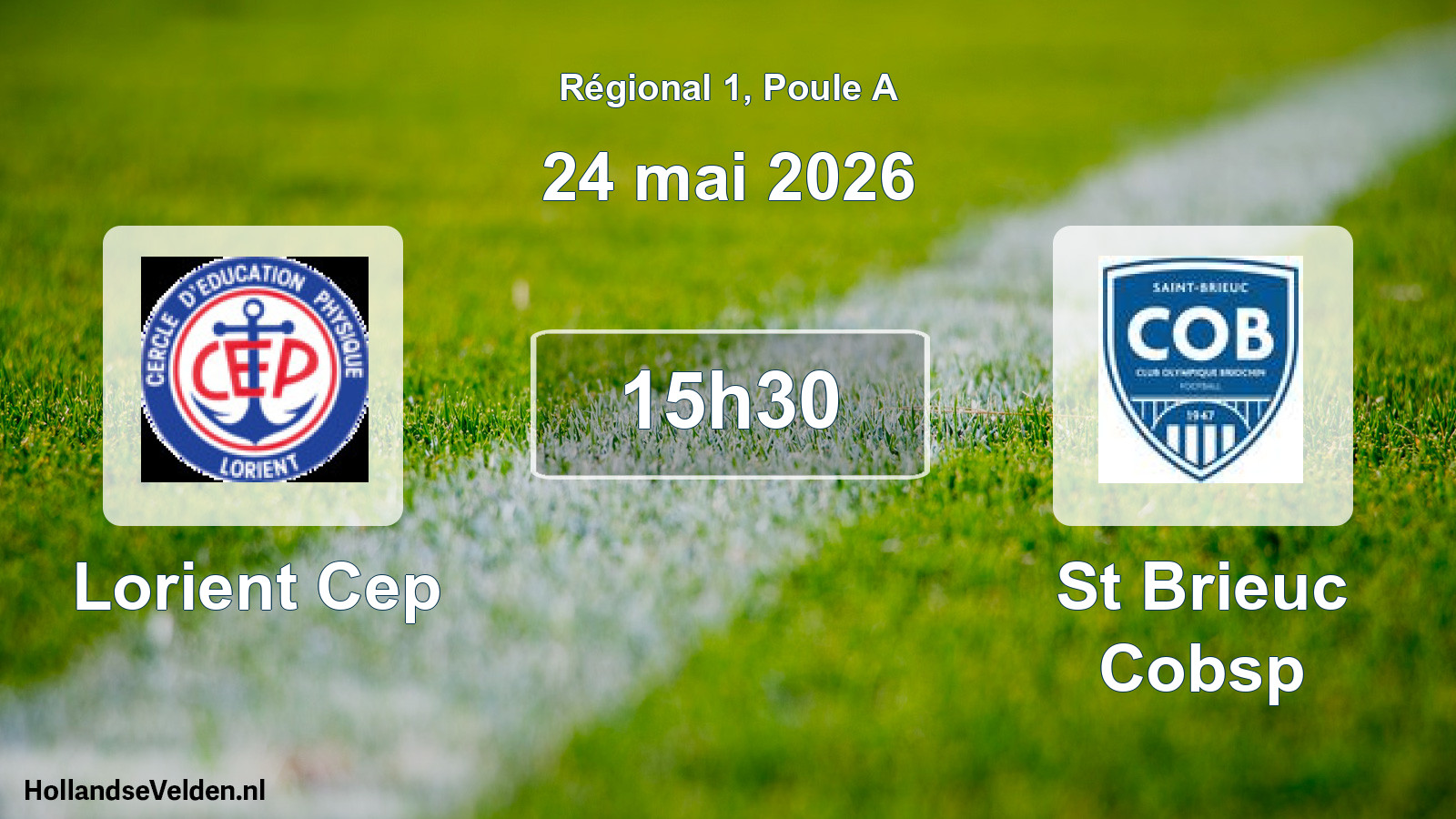 Scheduled Match: Lorient Cep - St Brieuc Cobsp (24 May 2026)
