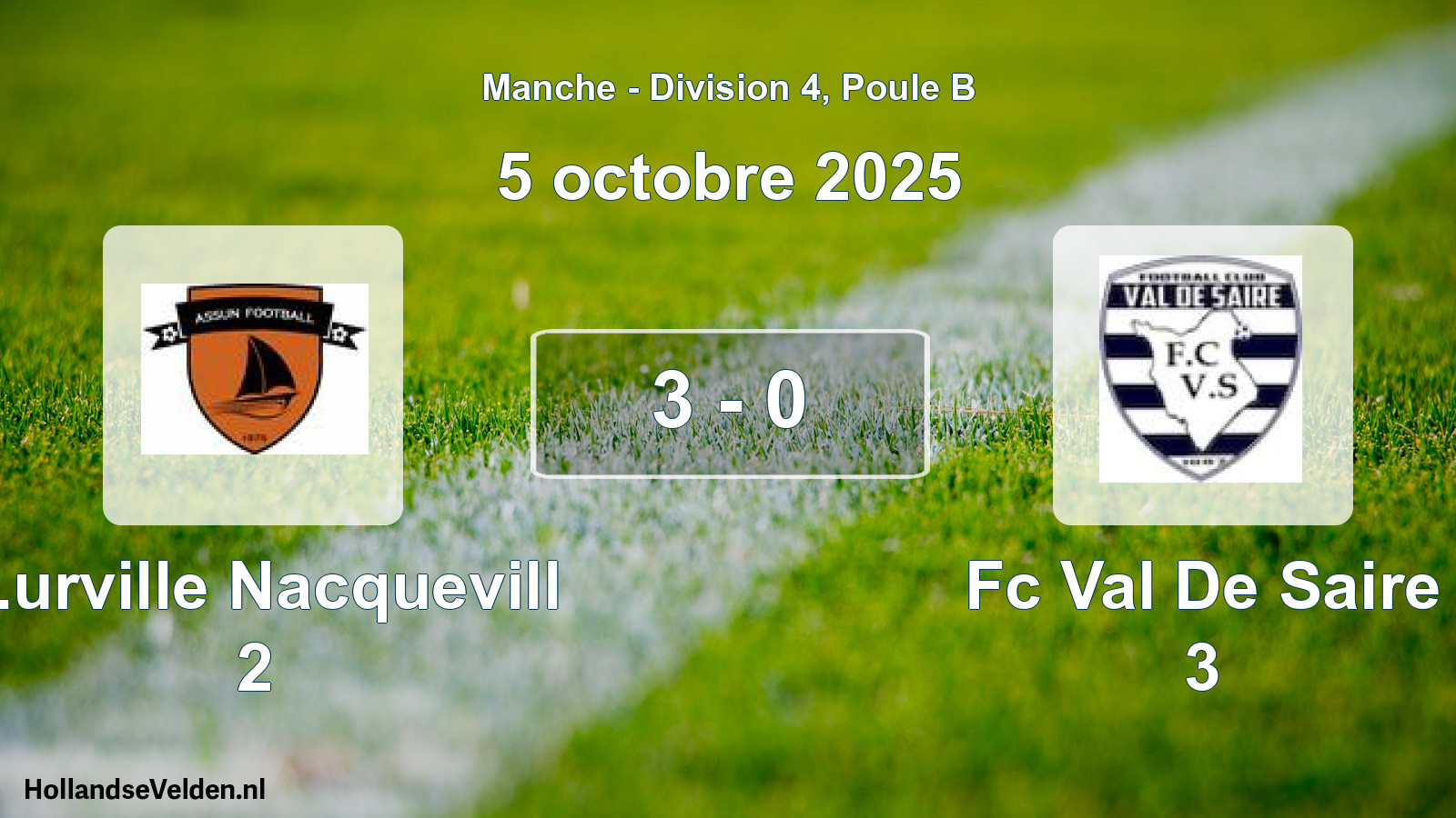 Total number of matches played: S.urville Nacquevill 2 - Fc Val De Saire 3 3 - 0 (5 October 2025)