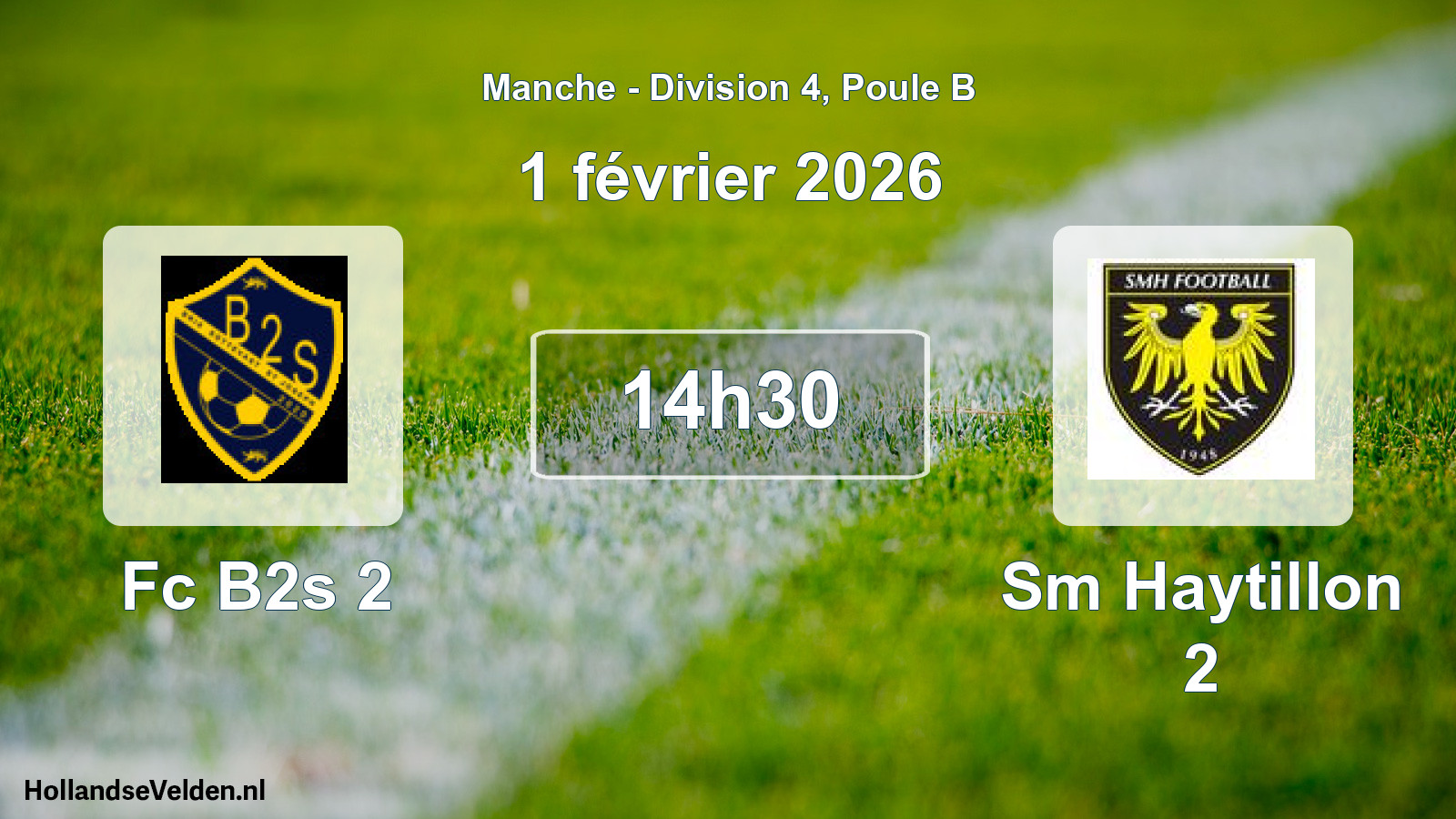 Geplande wedstrijd: Fc B2s 2 - Sm Haytillon 2 (1 février 2026)