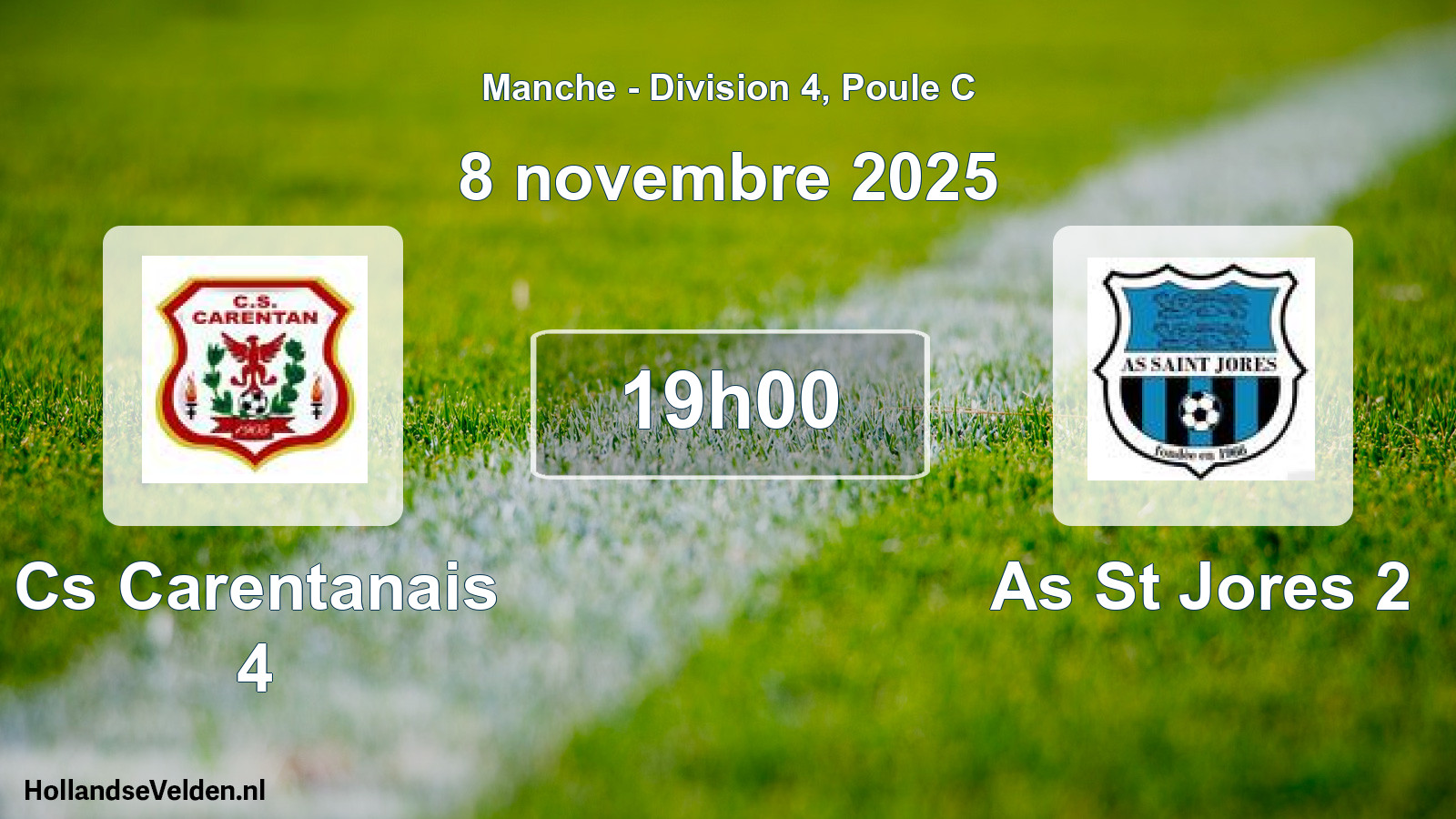 Geplande wedstrijd: Cs Carentanais 4 - As St Jores 2 (8 november 2025)
