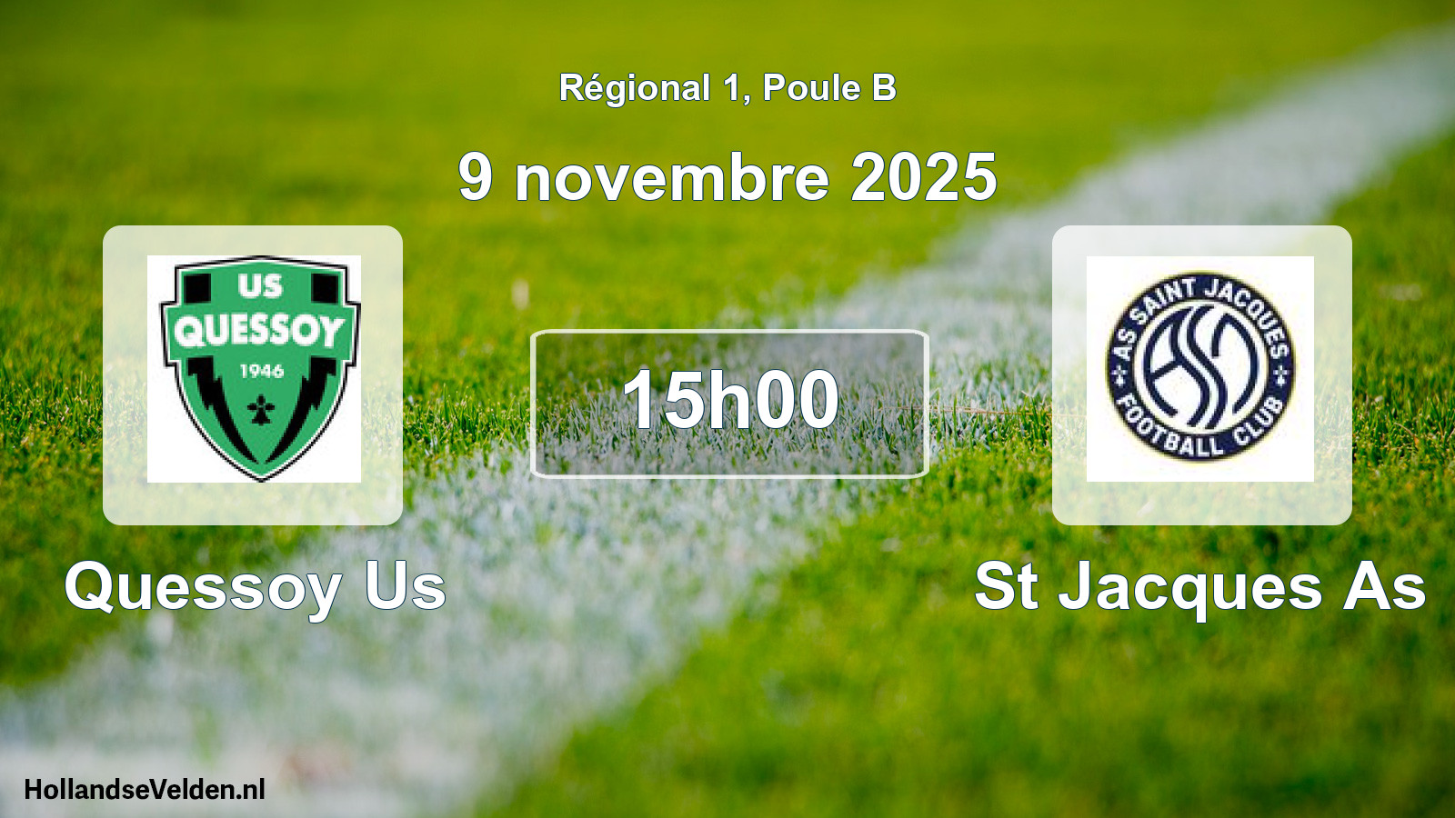 Geplande wedstrijd: Quessoy Us - St Jacques As (9 november 2025)