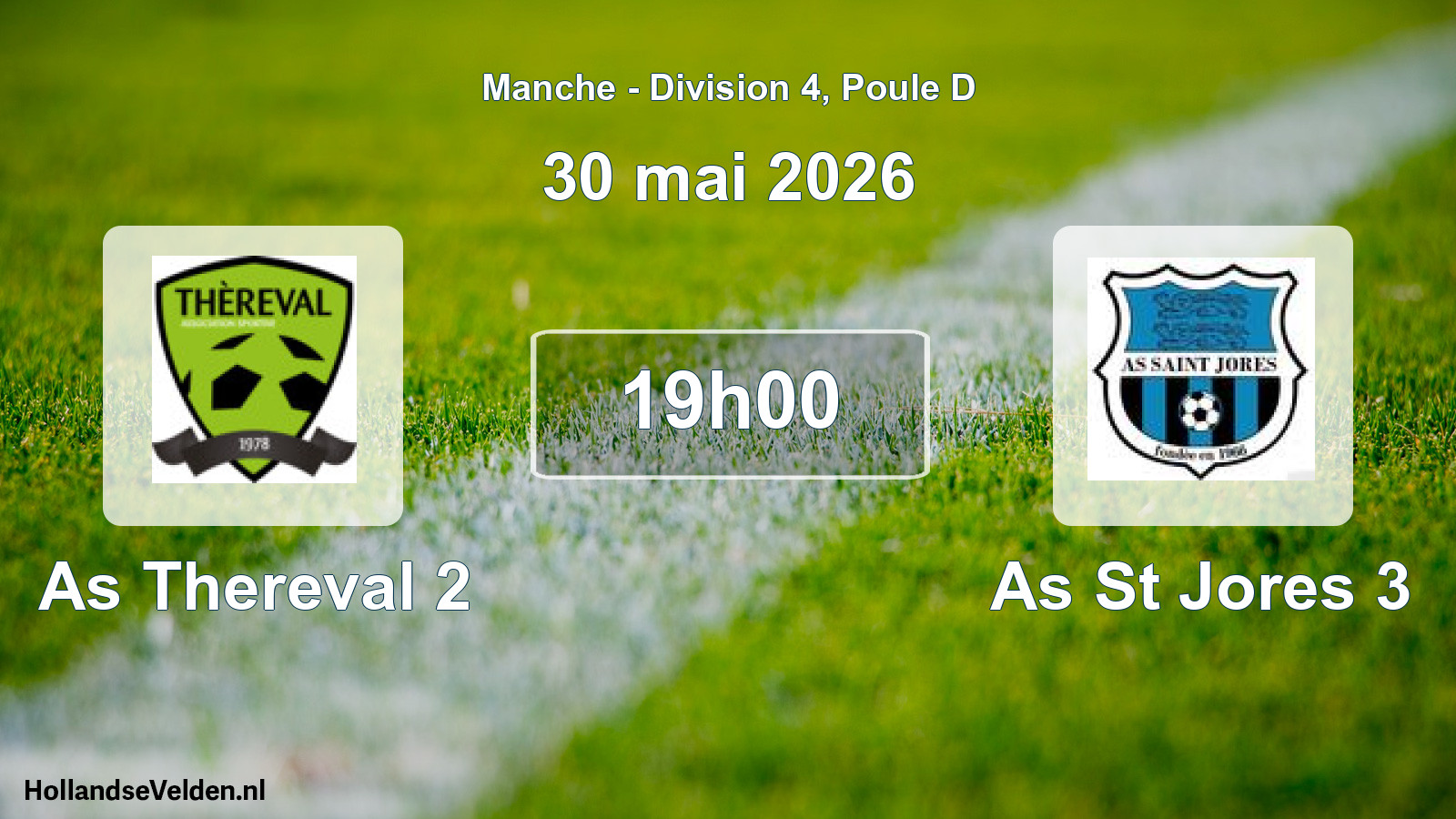 Geplande wedstrijd: As Thereval 2 - As St Jores 3 (30 mai 2026)