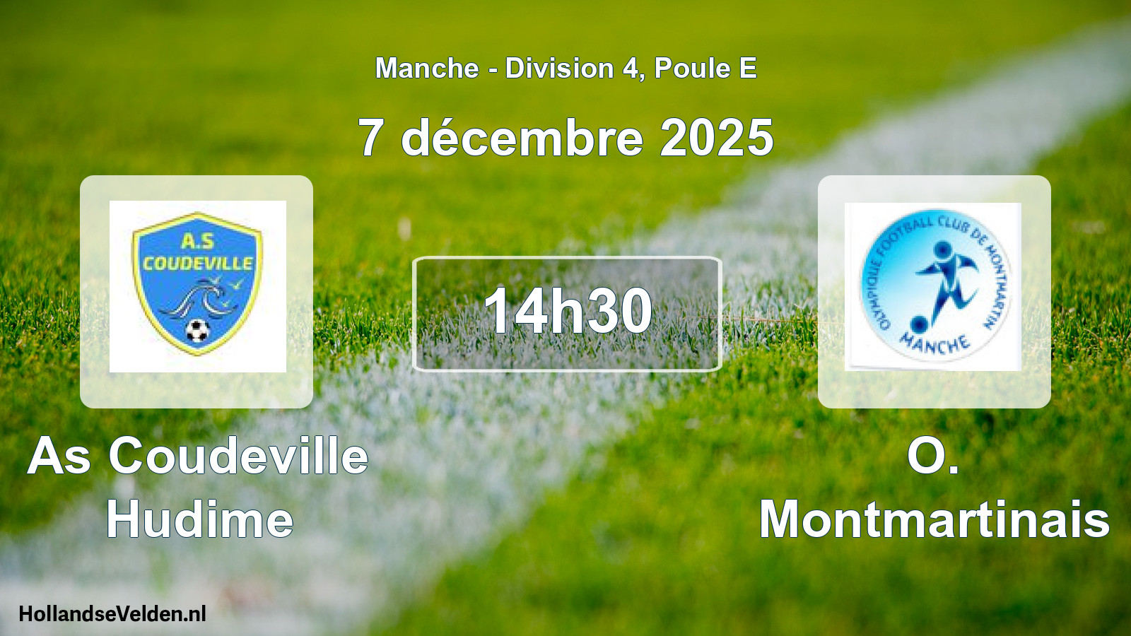 Geplande wedstrijd: As Coudeville Hudime - O. Montmartinais (7 december 2025)
