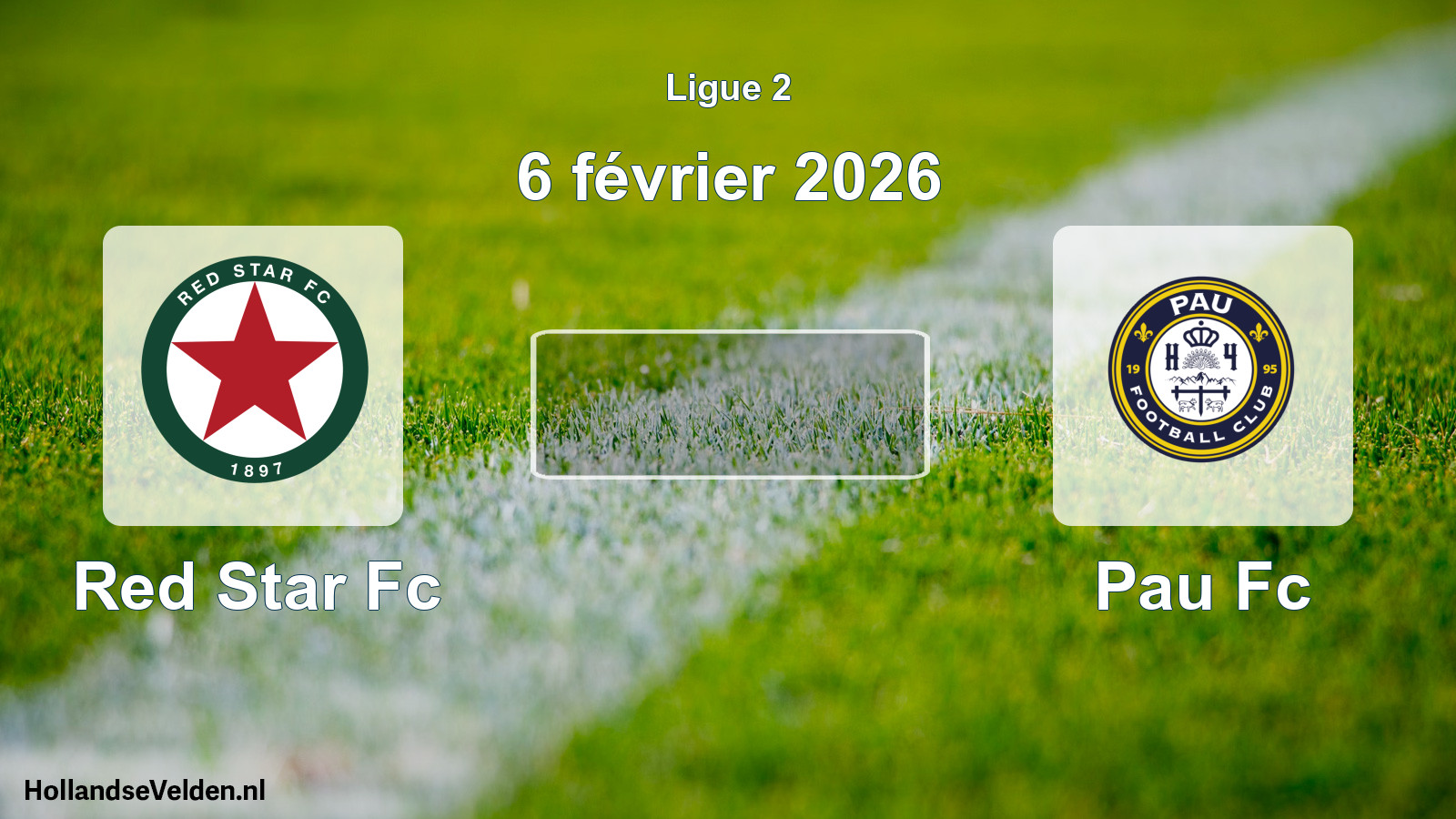 Geplande wedstrijd: Red Star Fc - Pau Fc (6 février 2026)