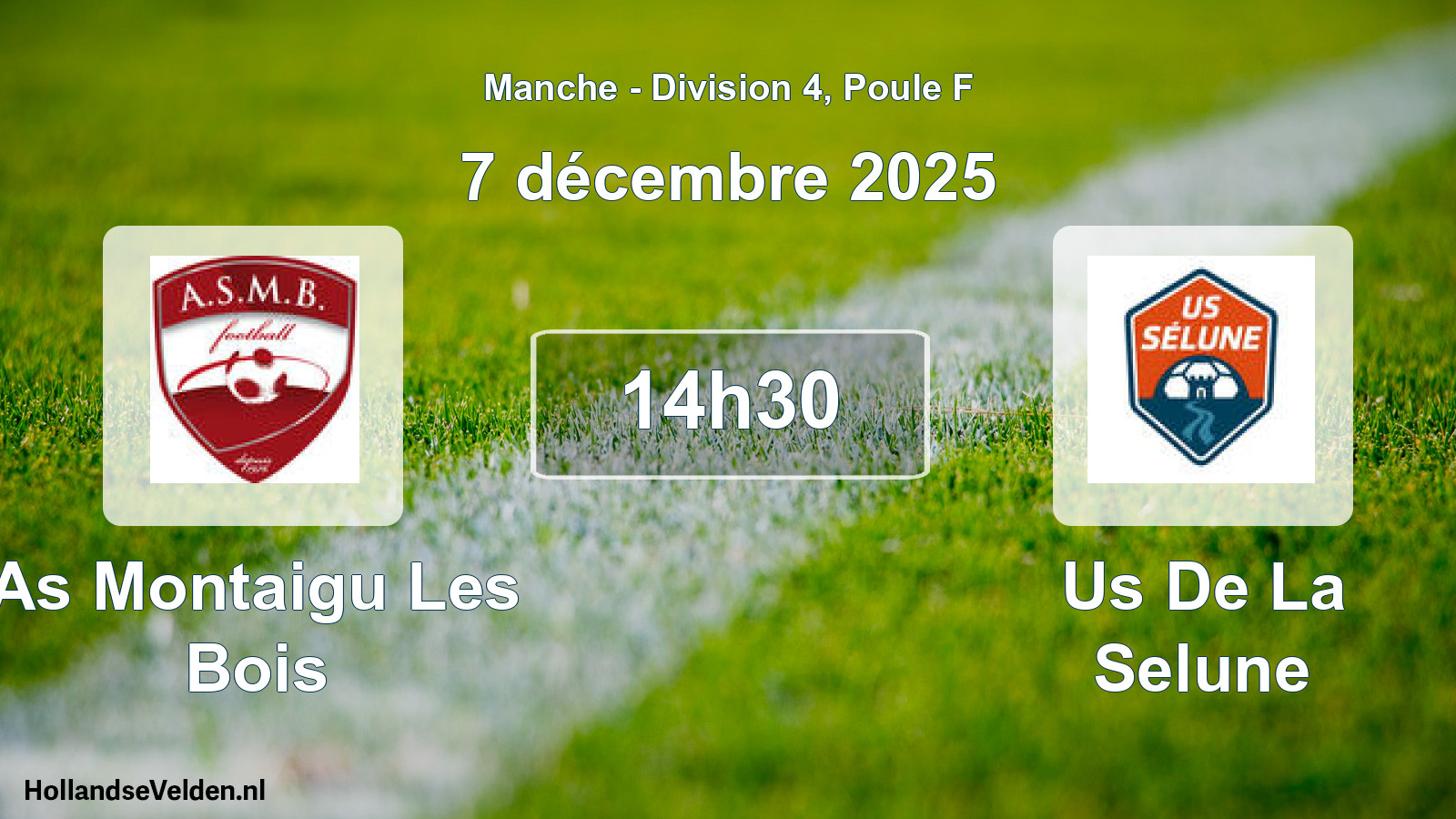 Scheduled Match: As Montaigu Les Bois - Us De La Selune (7 December 2025)