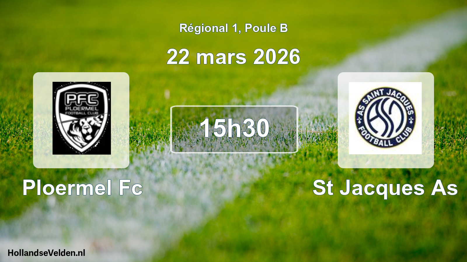 Geplande wedstrijd: Ploermel Fc - St Jacques As (22 mars 2026)