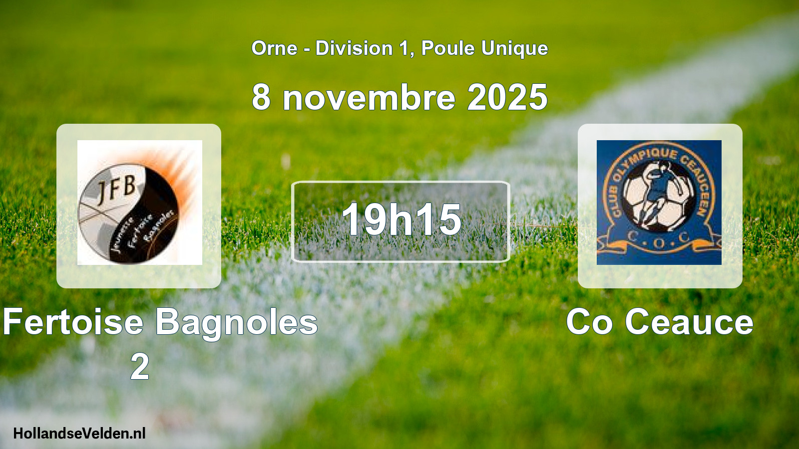 Scheduled Match: J. Fertoise Bagnoles 2 - Co Ceauce (8 November 2025)