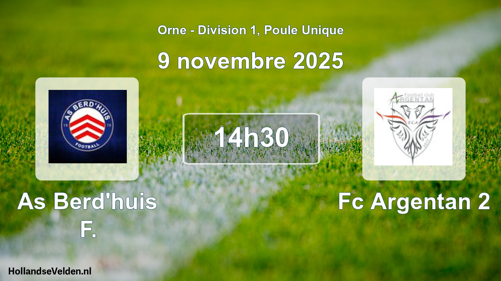 Scheduled Match: As Berd'huis F. - Fc Argentan 2 (9 November 2025)
