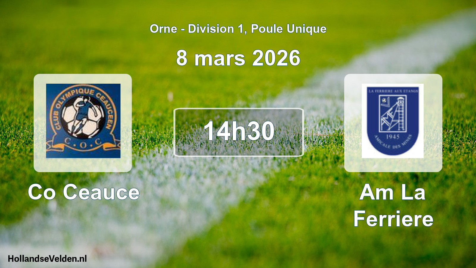 Scheduled Match: Co Ceauce - Am La Ferriere (8 March 2026)