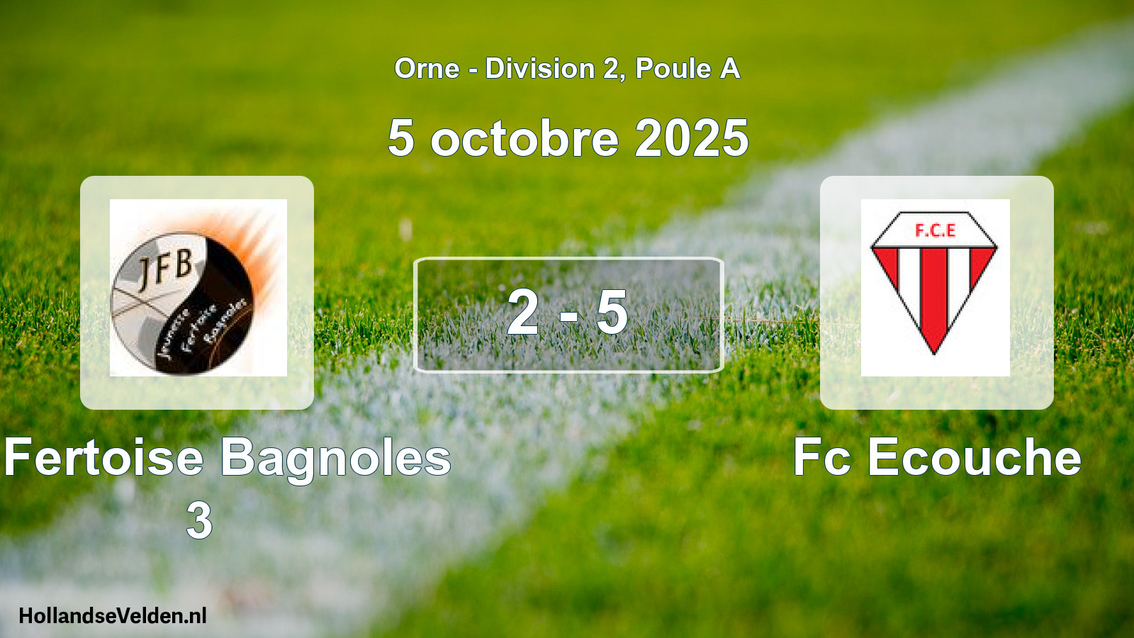 Total number of matches played: J. Fertoise Bagnoles 3 - Fc Ecouche 2 - 5 (5 October 2025)