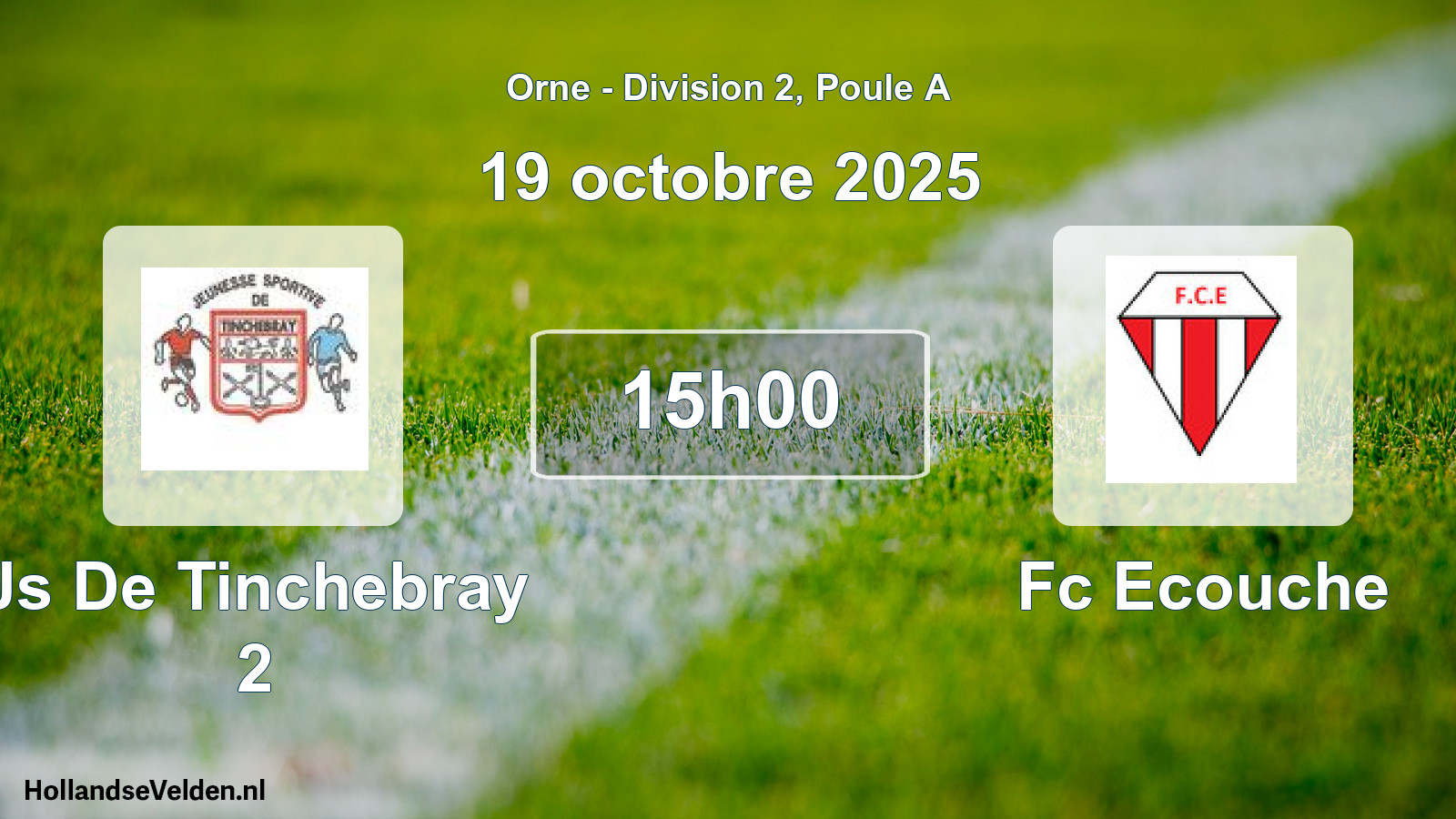 Scheduled Match: Js De Tinchebray 2 - Fc Ecouche (19 October 2025)