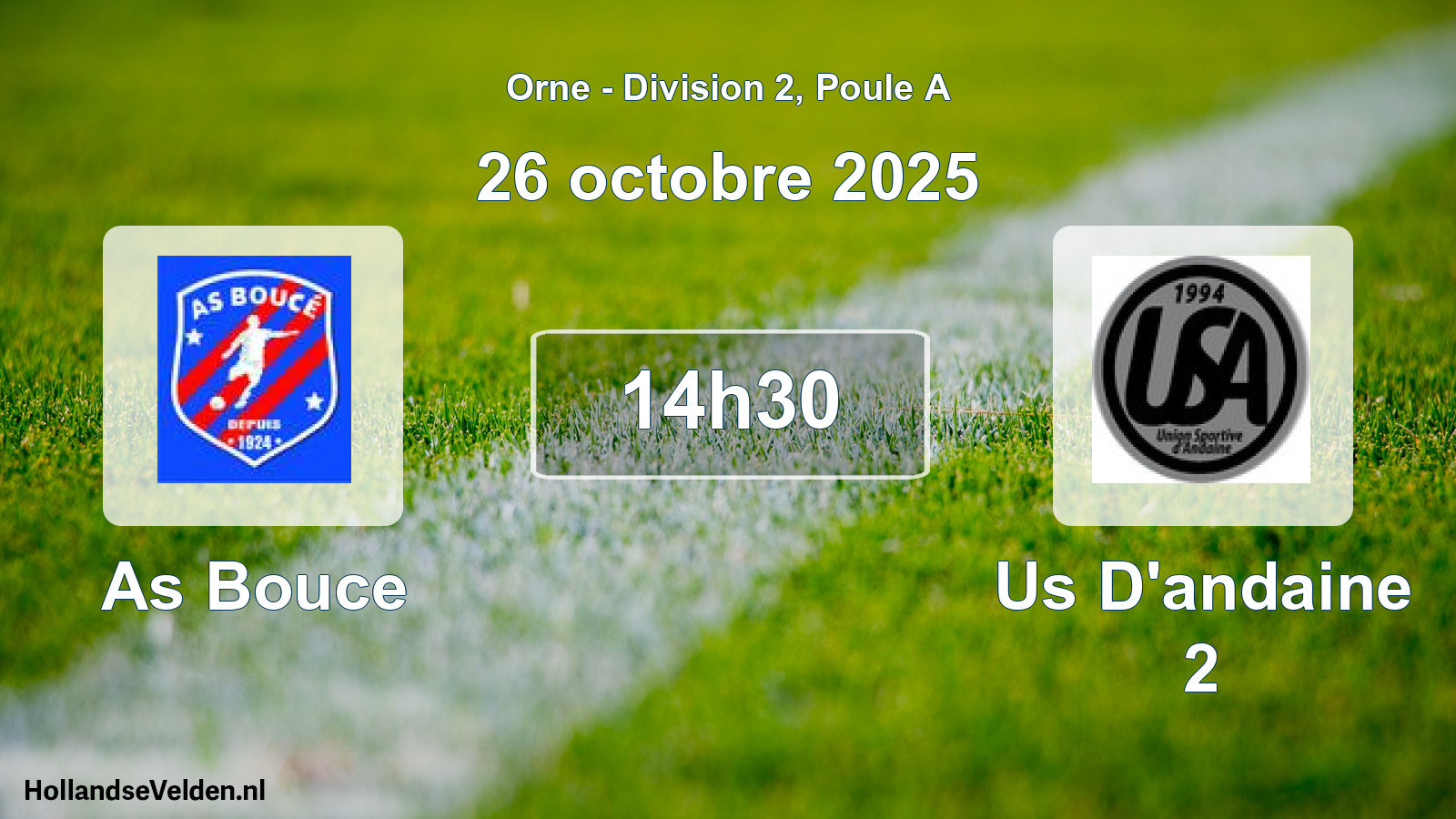 Scheduled Match: As Bouce - Us D'andaine 2 (26 October 2025)