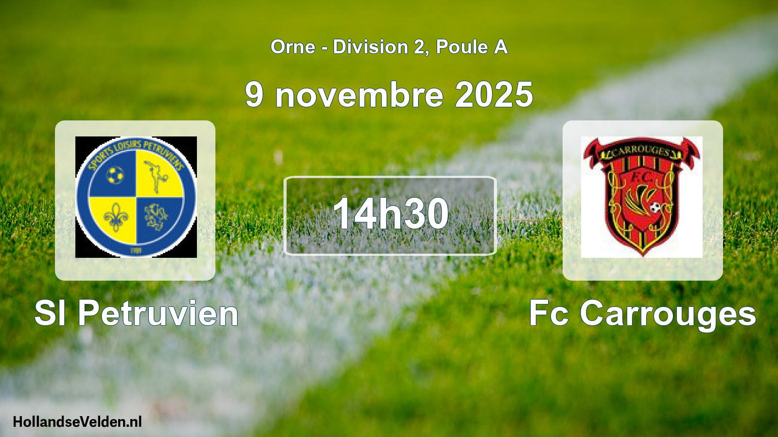 Geplande wedstrijd: Sl Petruvien - Fc Carrouges (9 novembre 2025)
