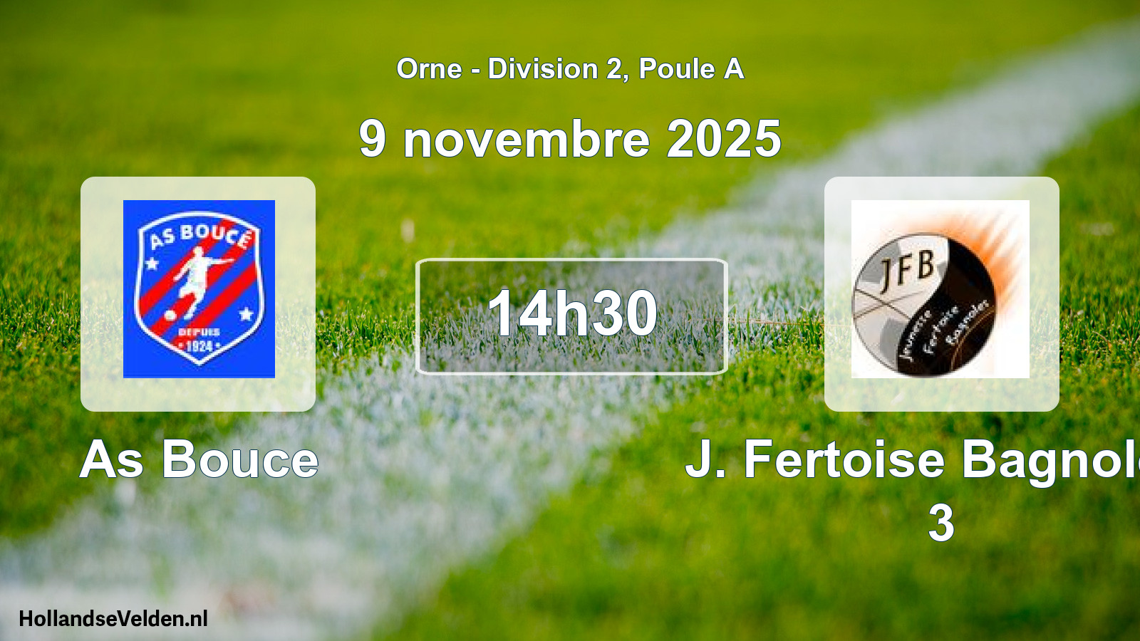 Geplande wedstrijd: As Bouce - J. Fertoise Bagnoles 3 (9 november 2025)