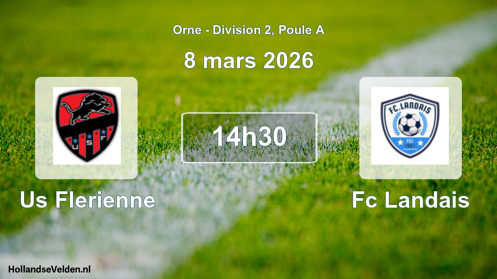 Geplande wedstrijd: Us Flerienne - Fc Landais (8 maart 2026)