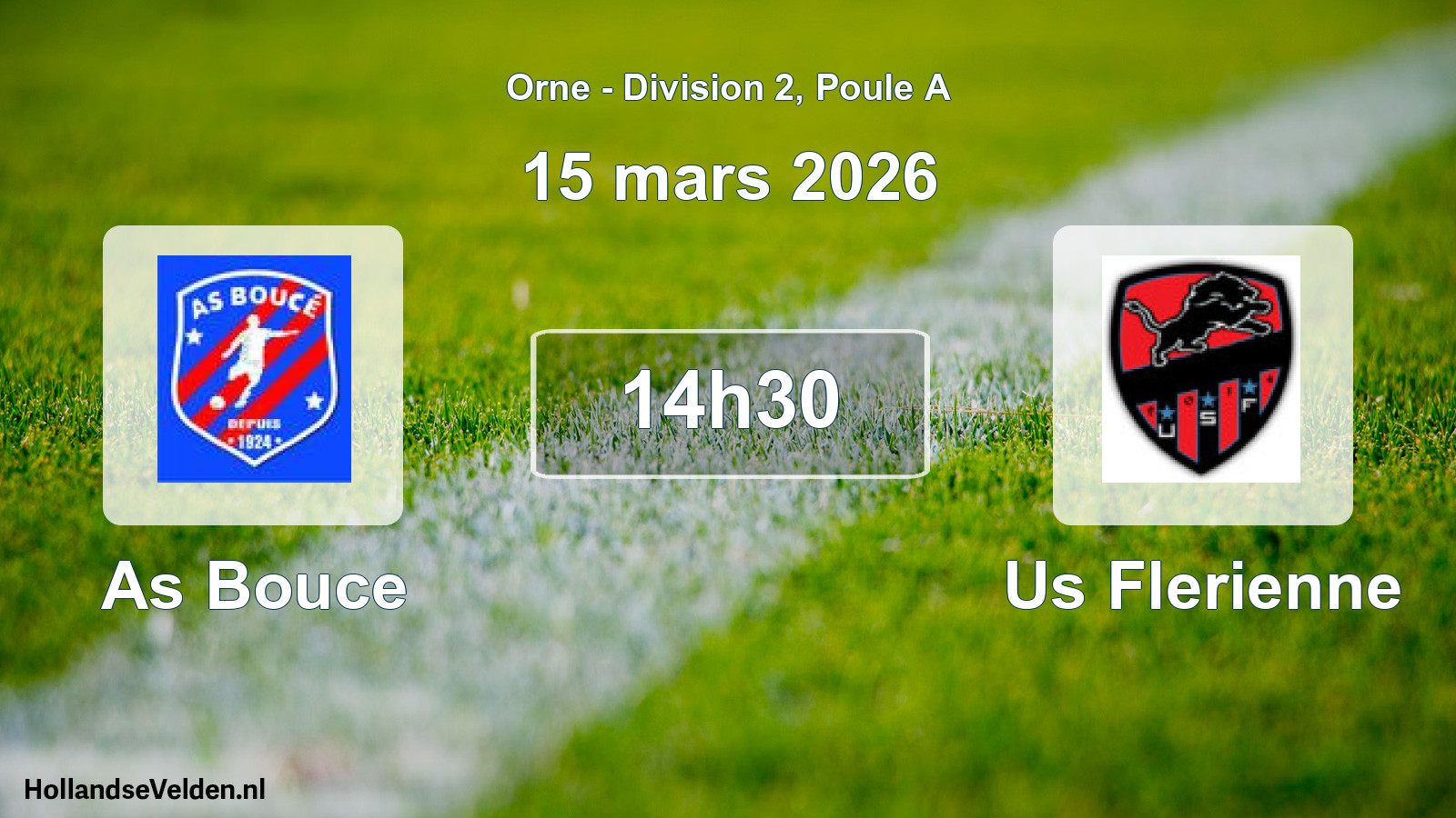 Geplande wedstrijd: As Bouce - Us Flerienne (15 mars 2026)
