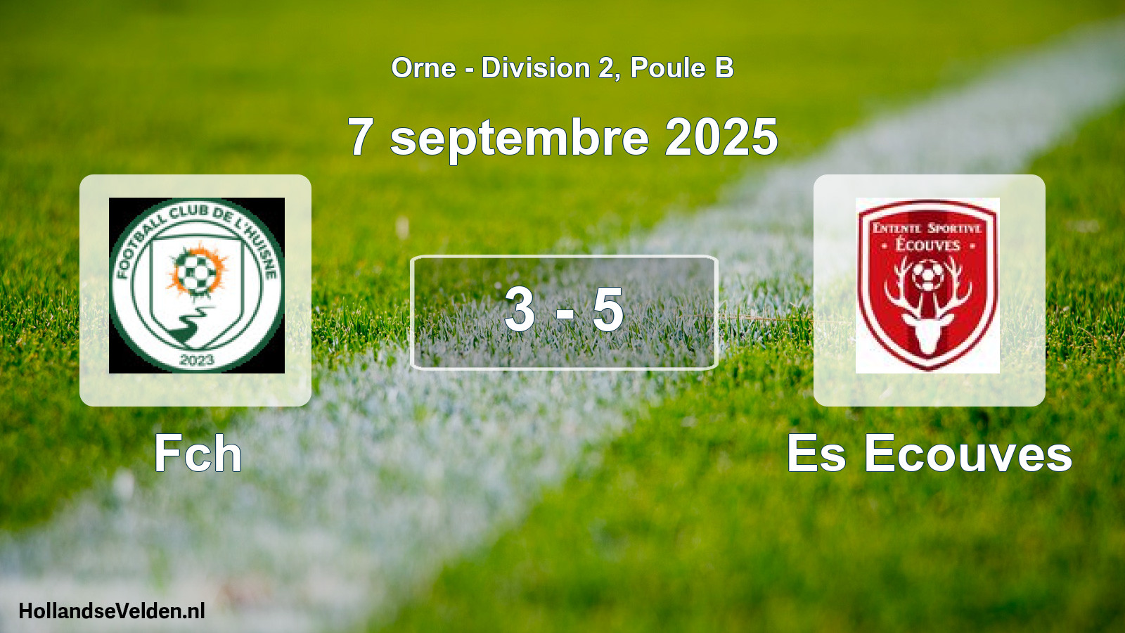 Gespeelde wedstrijd: Fch - Es Ecouves 3 - 5 (7 septembre 2025)