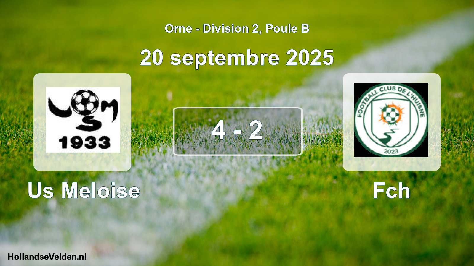 Gespeelde wedstrijd: Us Meloise - Fch 4 - 2 (20 september 2025)