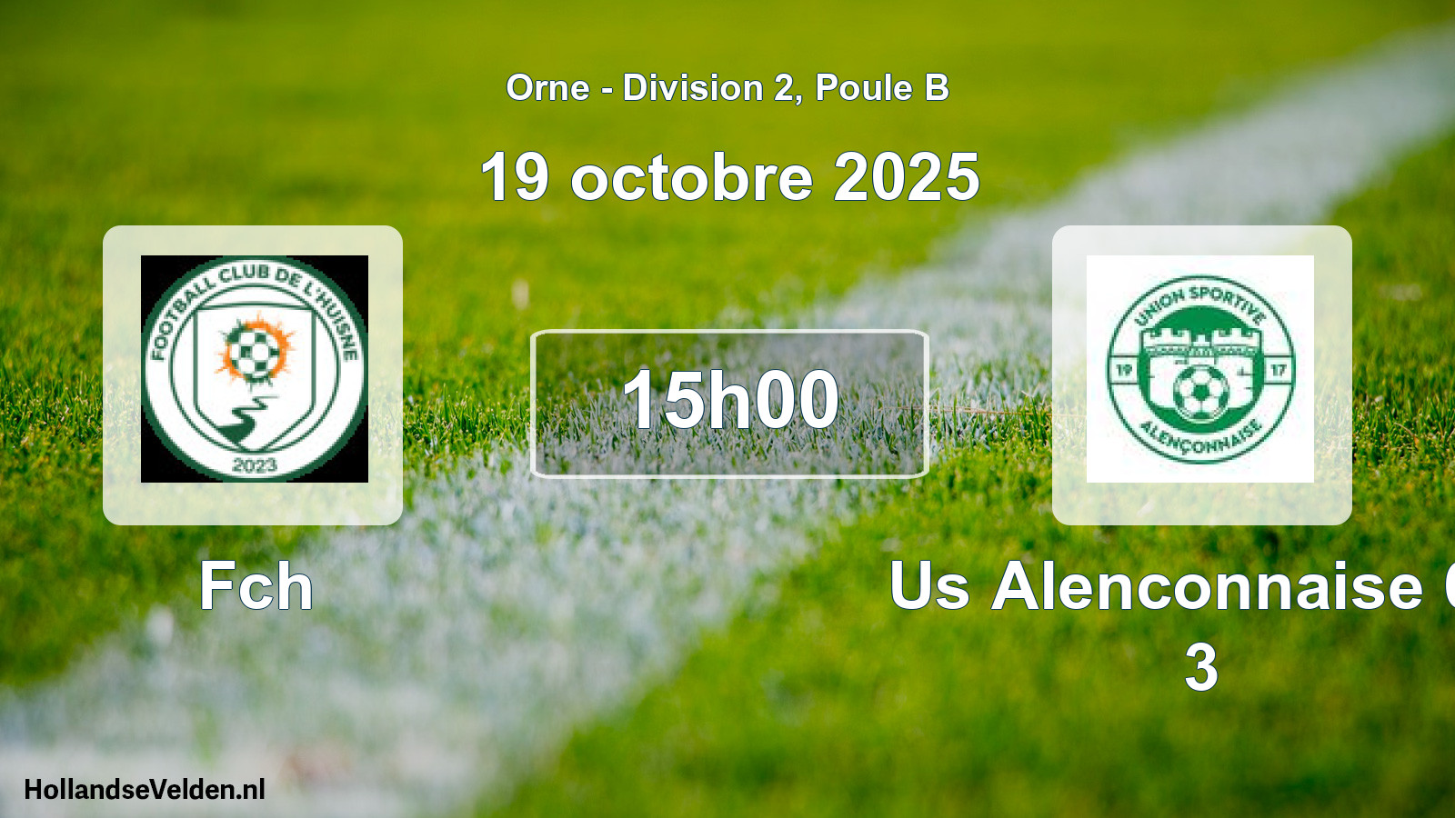 Geplande wedstrijd: Fch - Us Alenconnaise 61 3 (19 oktober 2025)