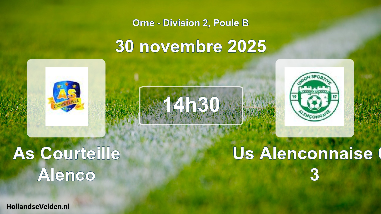 Geplande wedstrijd: As Courteille Alenco - Us Alenconnaise 61 3 (30 novembre 2025)