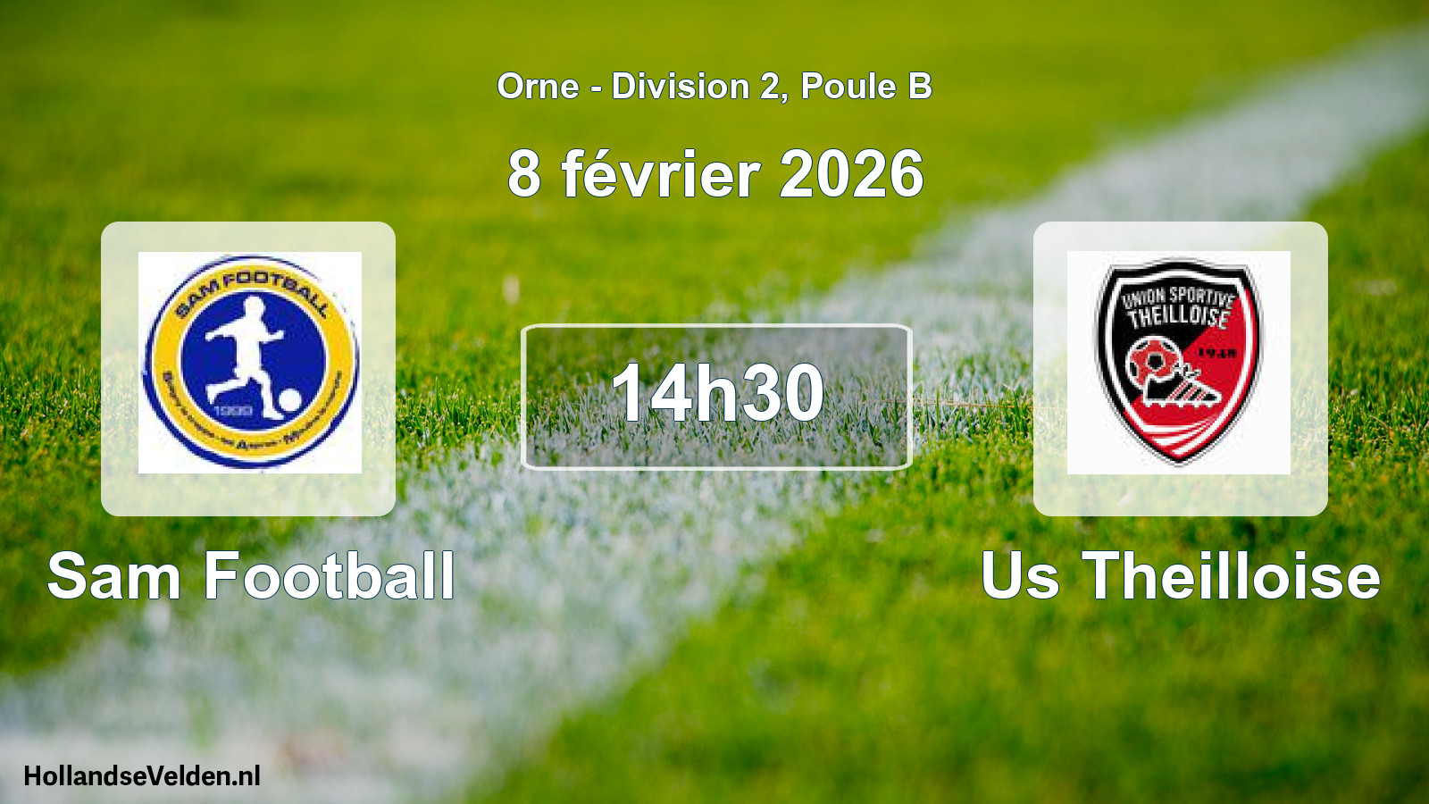 Geplande wedstrijd: Sam Football - Us Theilloise (8 februari 2026)