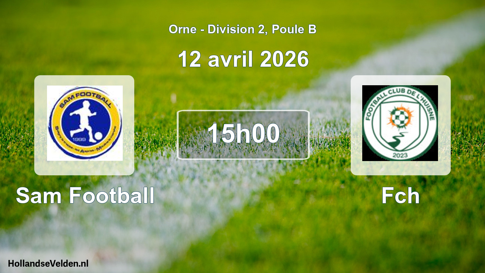 Geplande wedstrijd: Sam Football - Fch (12 april 2026)