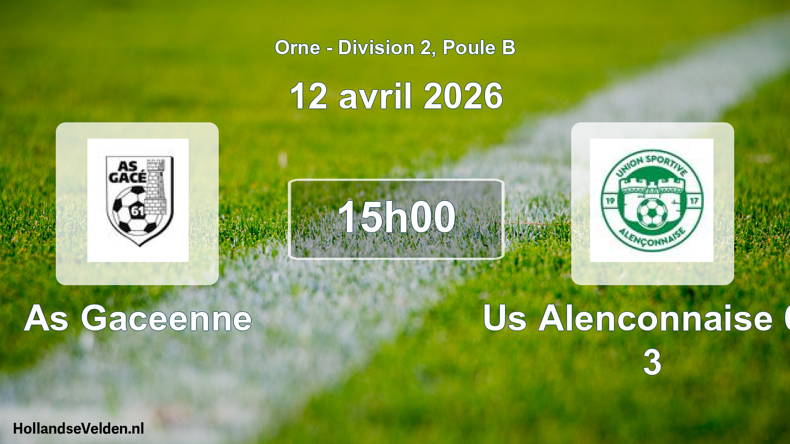 Scheduled Match: As Gaceenne - Us Alenconnaise 61 3 (12 April 2026)