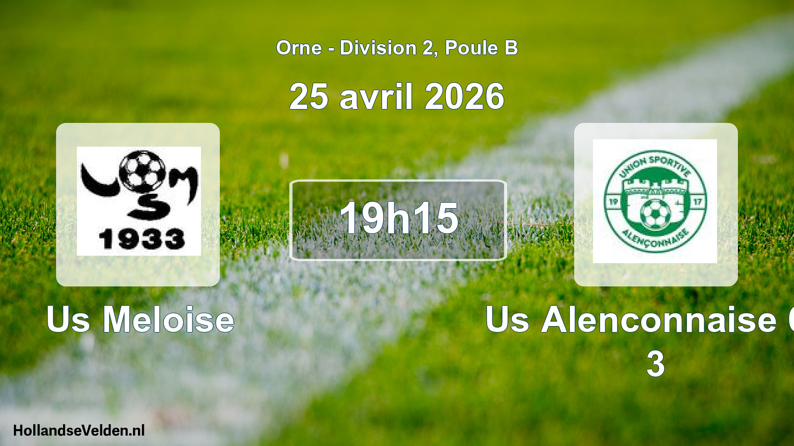 Scheduled Match: Us Meloise - Us Alenconnaise 61 3 (25 April 2026)